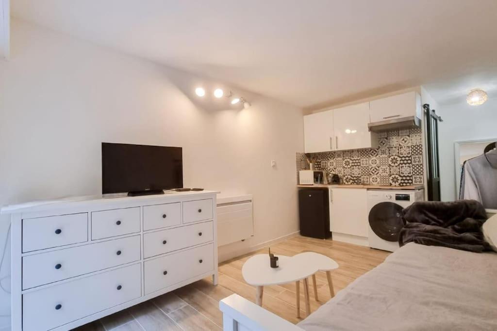 Studio Avec Garage 5Min Cannes Centre Luaran gambar